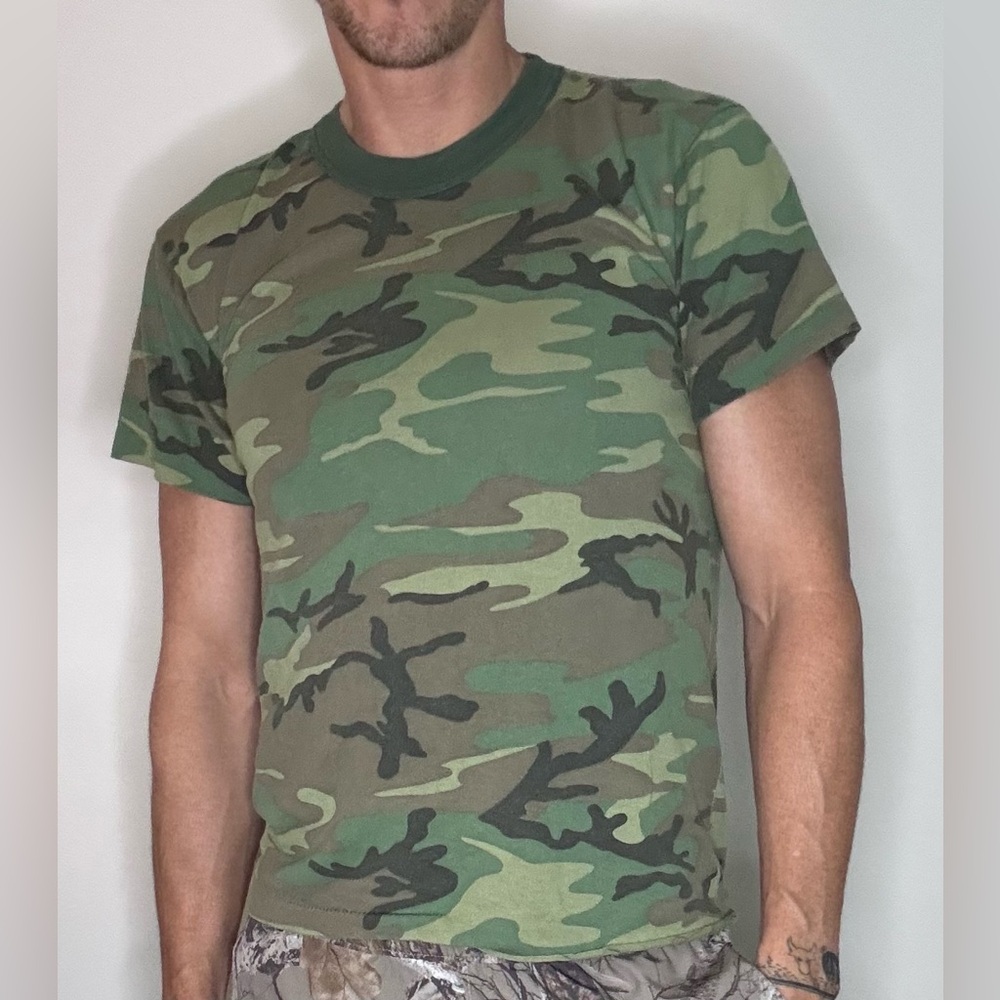 Rothco Green Camouflage Short Sleeve Tee